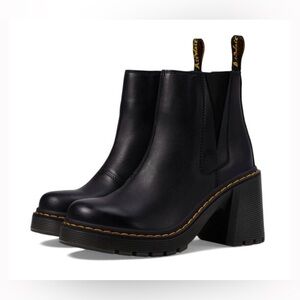 Dr. Martens Black Heeled Chelsea Boots